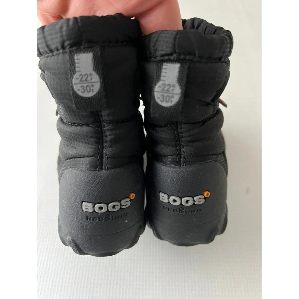 Bogs‎ BMOC Snow Boots Infants Size 5 Black Faux Fur Lined Waterproof 72760K-001